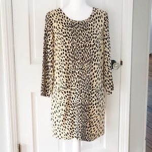 J. Crew Leopard Print Dress with Pockets